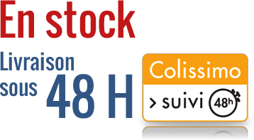 En stock - livraison a domicile en 48h par Colissimo